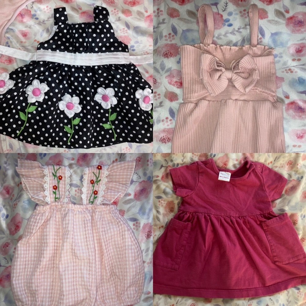Baby girl 3-6 summer clothes bundle